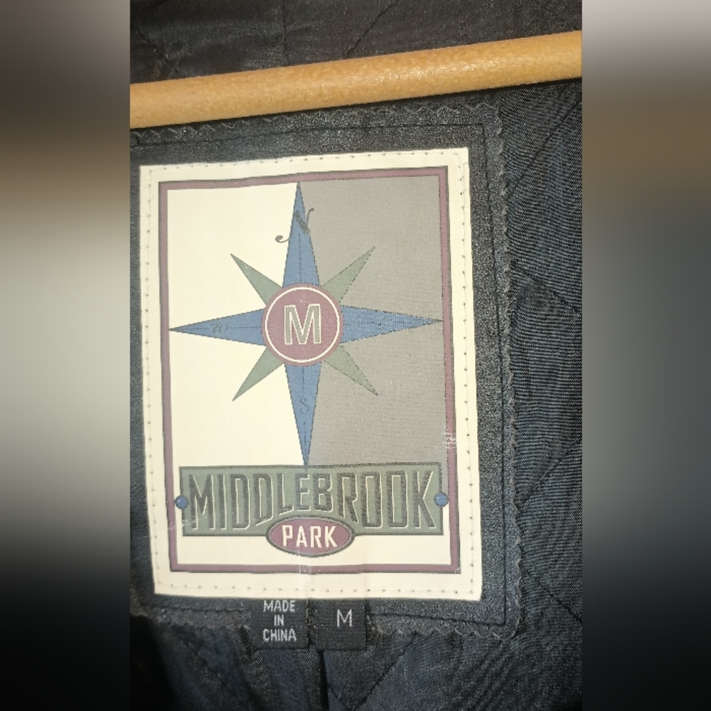 Middlebrook park black Leather trench coat - Picture 4 of 13